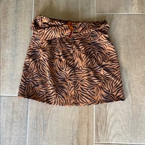 zara printed skirt